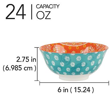 Certified International Carnival Multi-Color 6-pc. All Purpose Bowls Set