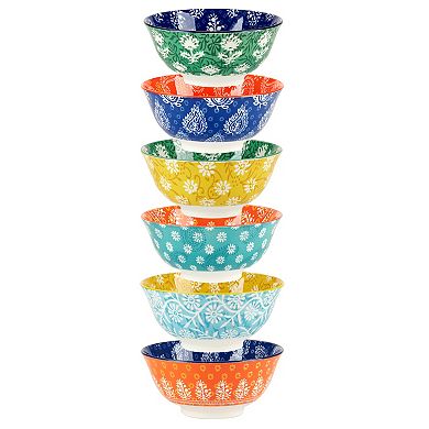 Certified International Carnival Multi-Color 6-pc. All Purpose Bowls Set