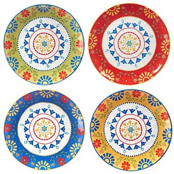Certified International Spice Love 4 pc Dinner Plates Set