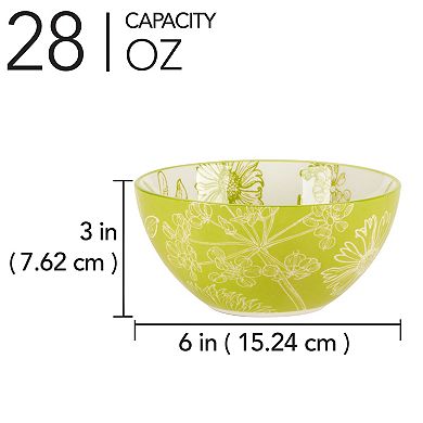 Certified International Botanical 6-pc. All Purpose Bowls Set