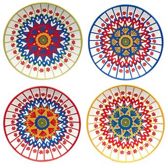 Certified International Spice Love 4 pc Canap Plates Set