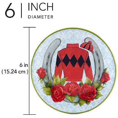 Certified International Day at the Races 4-pc. Canape Plates Set