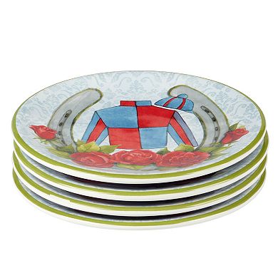 Certified International Day at the Races 4-pc. Canape Plates Set