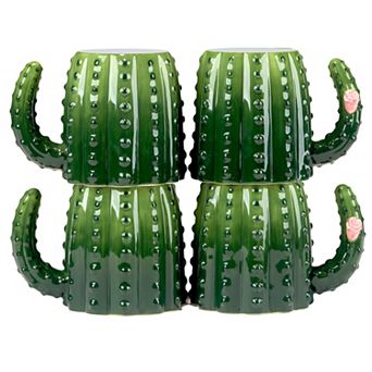 Certified International Cactus Verde 4 pc Mug Set