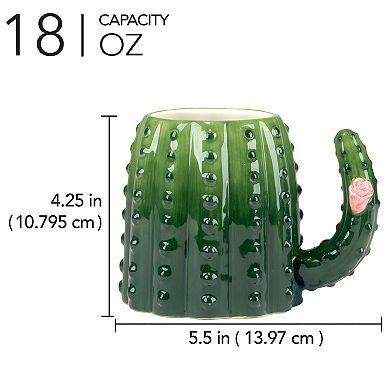 Certified International Cactus Verde 4-Piece Mug Set