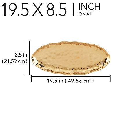 Certified International Gold Coast Oval Fish Platter