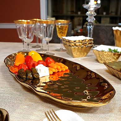 Certified International Gold Coast Oval Fish Platter