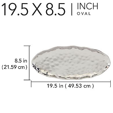 Certified International Silver Coast Oval Fish Platter