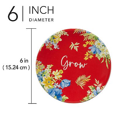 Certified International Blossom Canape Plates 4-piece Set