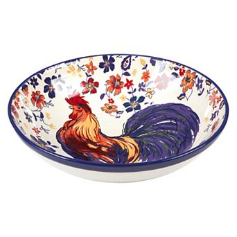 Certified International Morning Rooster Serving Bowl