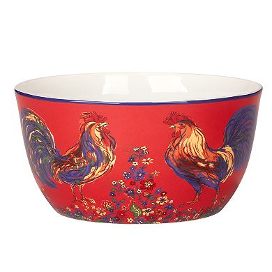 Certified International Morning Rooster Deep Bowl