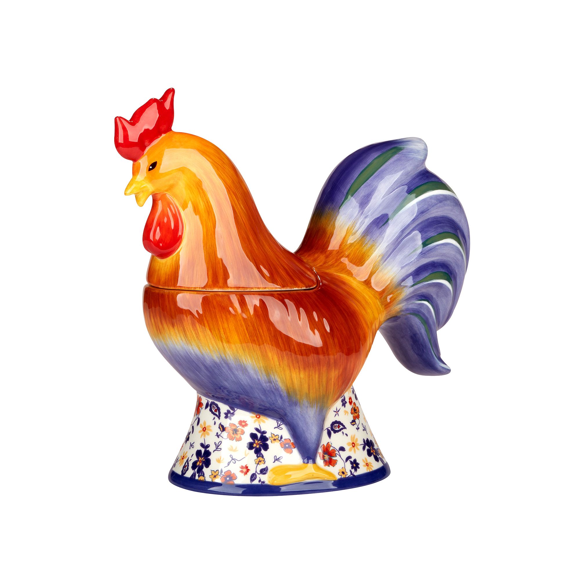 Certified International Morning Rooster 3D Cookie Jar, Multi