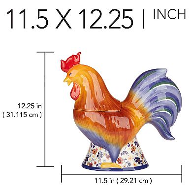Certified International Morning Rooster 3D Cookie Jar