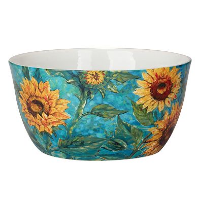 Certified International Golden Sunflowers Deep Bowl