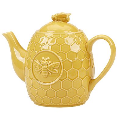 Certified International French Bees Honeycomb Teapot