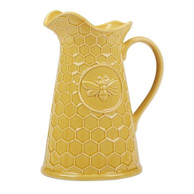 Certified International French Bees Honeycomb Pitcher