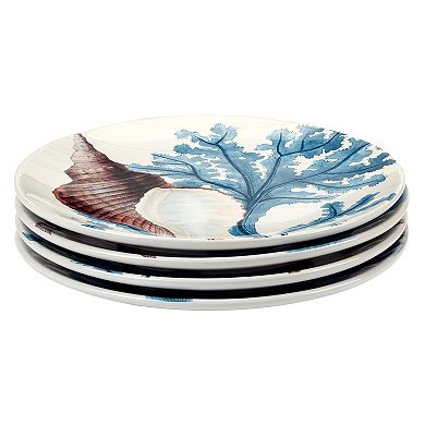 Certified International Beyond the Shore Dinner Plates 4-piece Set