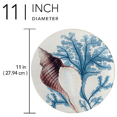 Certified International Beyond the Shore Dinner Plates 4-piece Set