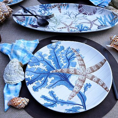 Certified International Beyond the Shore Dinner Plates 4-piece Set