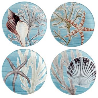 Certified International Beyond the Shore Salad Plates 4 pc Set