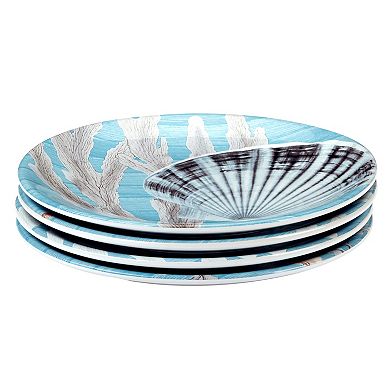 Certified International Beyond the Shore Salad Plates 4-piece Set