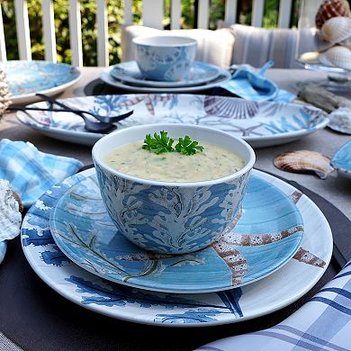 Certified International Beyond the Shore Salad Plates 4-piece Set