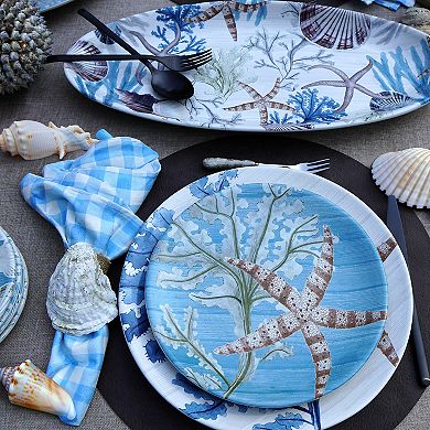 Certified International Beyond the Shore Salad Plates 4-piece Set
