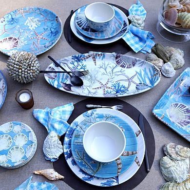 Certified International 4-pc. Beyond the Shore Ice Cream Bowl Set