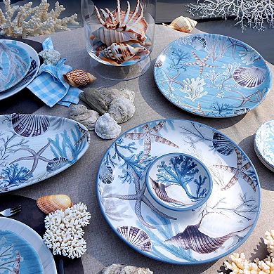 Certified International Beyond the Shore Round Platter