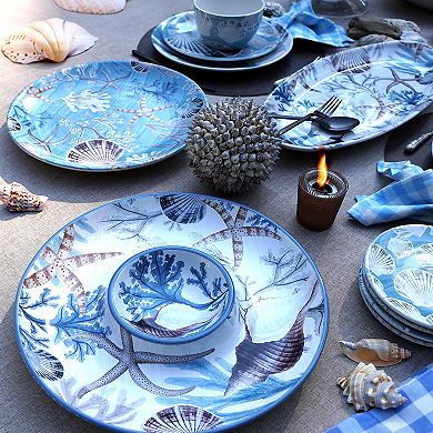 Certified International Beyond the Shore Round Platter