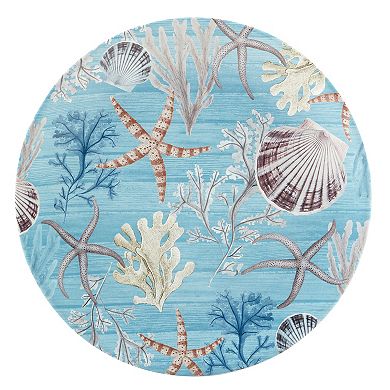 Certified International Beyond the Shore Round Platter