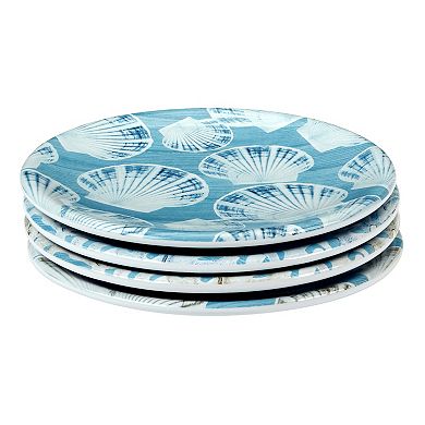 Certified International Beyond the Shore Canape Plates 4-piece Set