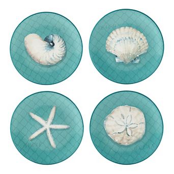 Certified International Ocean View Salad Plates 4 pc Set