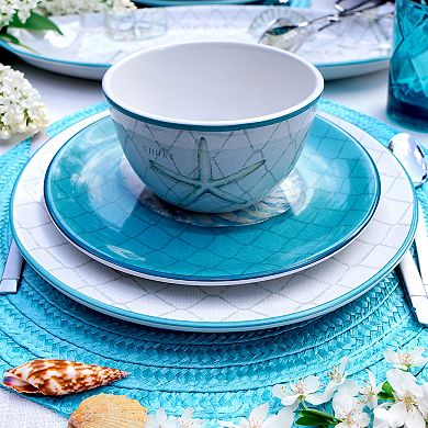 Certified International Ocean View Ice Cream Bowls 4-piece Set