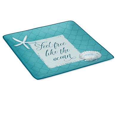 Certified International Ocean View Square Serving Platter