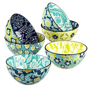 Certified International 6 pc Tapestry All Purpose Bowl Set
