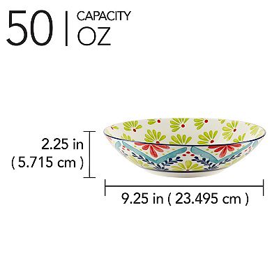 Certified International Talevera Soup Pasta Bowls 6-piece Set