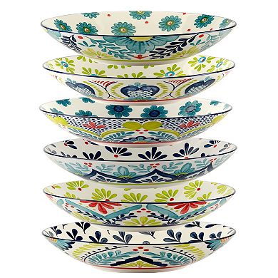 Certified International Talevera Soup Pasta Bowls 6-piece Set