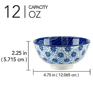 Certified International Carnival Blue All Purpose Bowls 6-piece Set