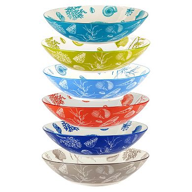Certified International 6-pc. Seaside Soup & Pasta Bowl Set