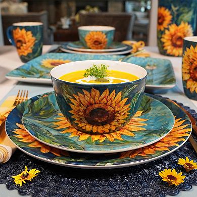 Certified International 16-pc. Golden Sunflower Dinnerware Set