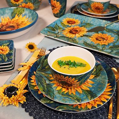 Certified International 16-pc. Golden Sunflower Dinnerware Set