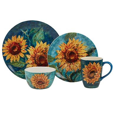 Certified International 16-pc. Golden Sunflower Dinnerware Set