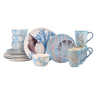 Certified International 16 pc Beyond the Shore Dining Set