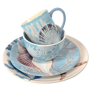 Certified International 16-Piece Beyond the Shore Dining Set