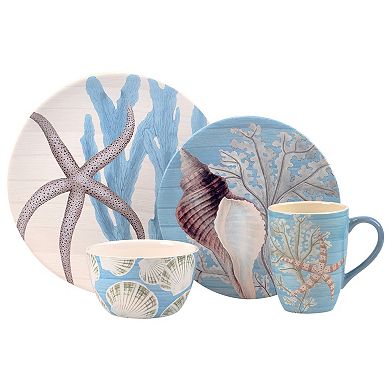 Certified International 16-Piece Beyond the Shore Dining Set