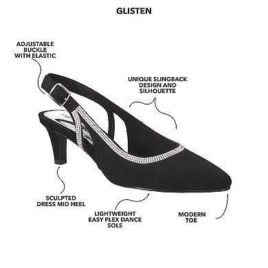 Easy Street Women's Glisten Slingback Pumps