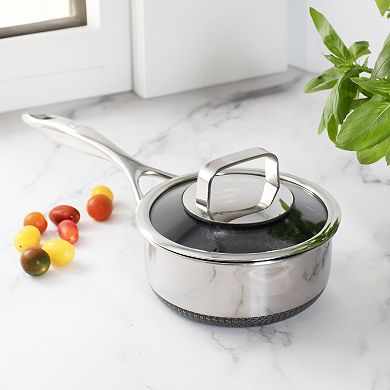 Livwell DiamondClad 1.5-Quart Hybrid Nonstick Stainless Steel Saucepan and Lid