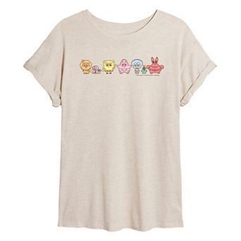 Juniors' SpongeBob SquarePants Group Oversized Tee