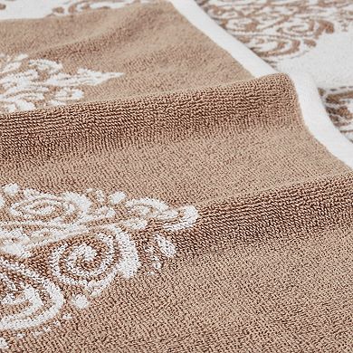 Modern Threads 6-Piece Artesia Damask Reversible Jacquard Towel Set